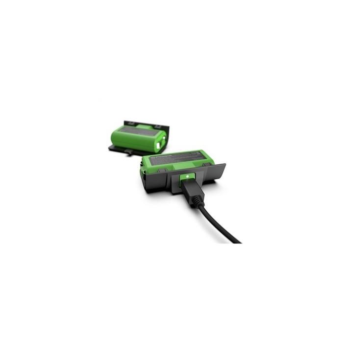 Power A 1518375-01 Kit Carga y Juega para Xbox Series X/S - 2 Baterías Recargables, Cable USB 3m, Compatible con Mandos Inalámbricos