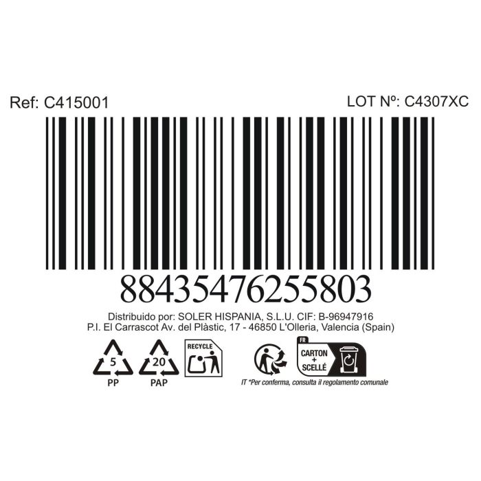 La Mediterranea Plato Llano Mobius 27 cm (18 Unidades)