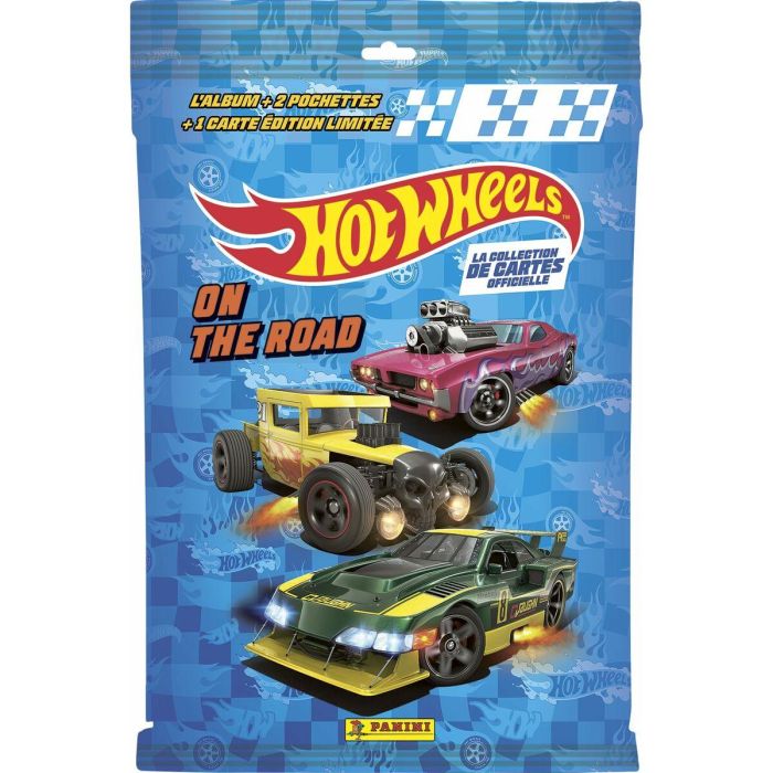 Panini PAN8051708022773 Pack de inicio Hot Wheels TC Carpeta, 2 Bolsillos, 1 Tarjeta EL y 12 Pegatinas 3 Panini PAN8051708022773 Pack de inicio Hot Wheels TC Carpeta, 2 Bolsillos, 1 Tarjeta EL y 12 Pegatinas 3