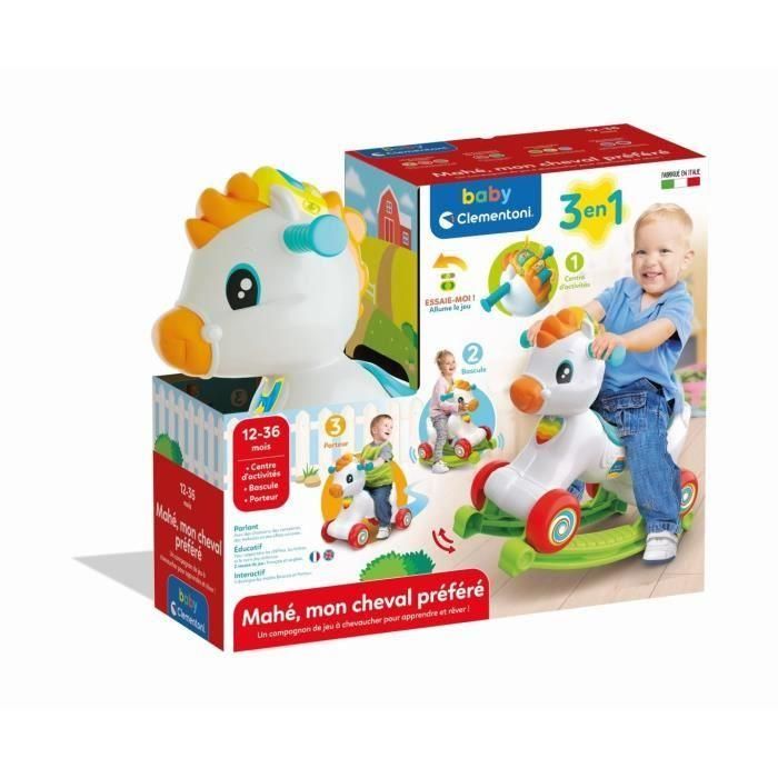 Clementoni CLE52782 Caballito de Juguete con Ruedas, Melena Interactiva y Botones, Ideal para Niños a partir de 1 Año 4 Clementoni CLE52782 Caballito de Juguete con Ruedas, Melena Interactiva y Botones, Ideal para Niños a partir de 1 Año 4