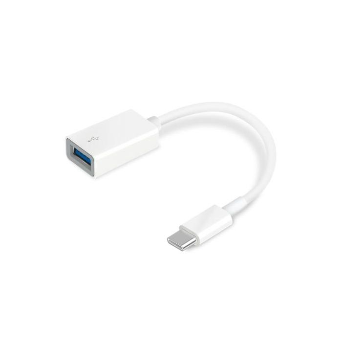 TP-Link UC400 Adaptador USB 3.0 USB-C Macho a USB-A Hembra OTG Súper Rápido 10cm Blanco compatible Windows, Mac, Android