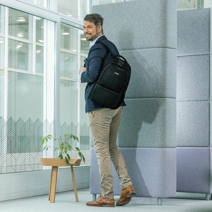 Dicota Eco Backpack SELECT 13-15.6", 19.5 L, 300D recycled PET, Black 4