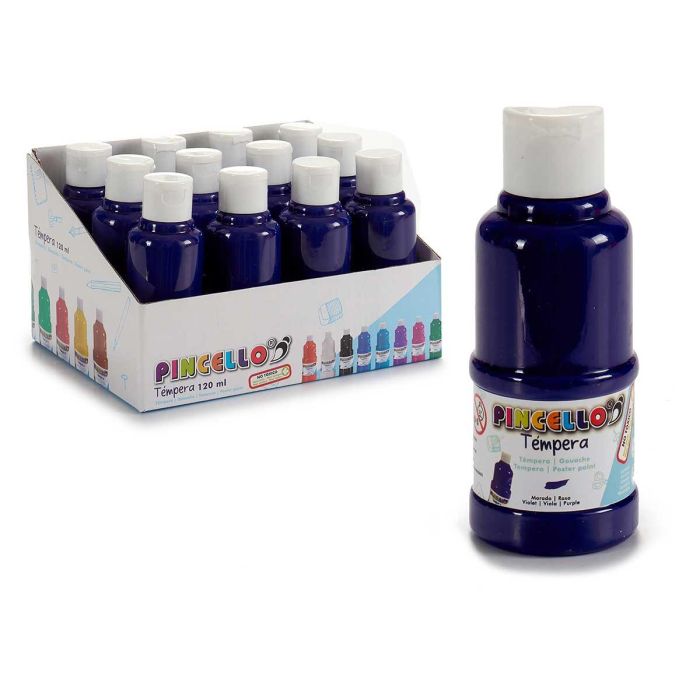 Pintura Tempera Morada 120 ml Pincello - 4.5x11.5x4.5 cm (36 Unidades) Pintura Tempera Morada 120 ml Pincello - 4.5x11.5x4.5 cm (36 Unidades)