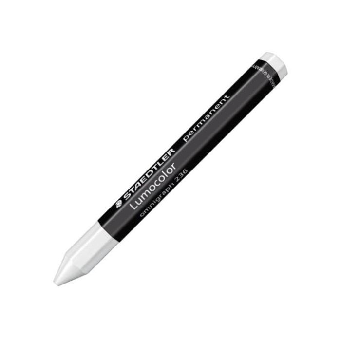 STAEDTLER Rotulador universal Lumocolor permanente blanco 236