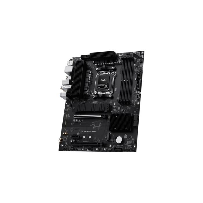 MSI Placa Base PRO B850-S WIFI6E AMD B850 Socket AM5 ATX DDR5 M.2 2.5GbE Wi-Fi 6E Bluetooth 5.3 911-7E80-002 2