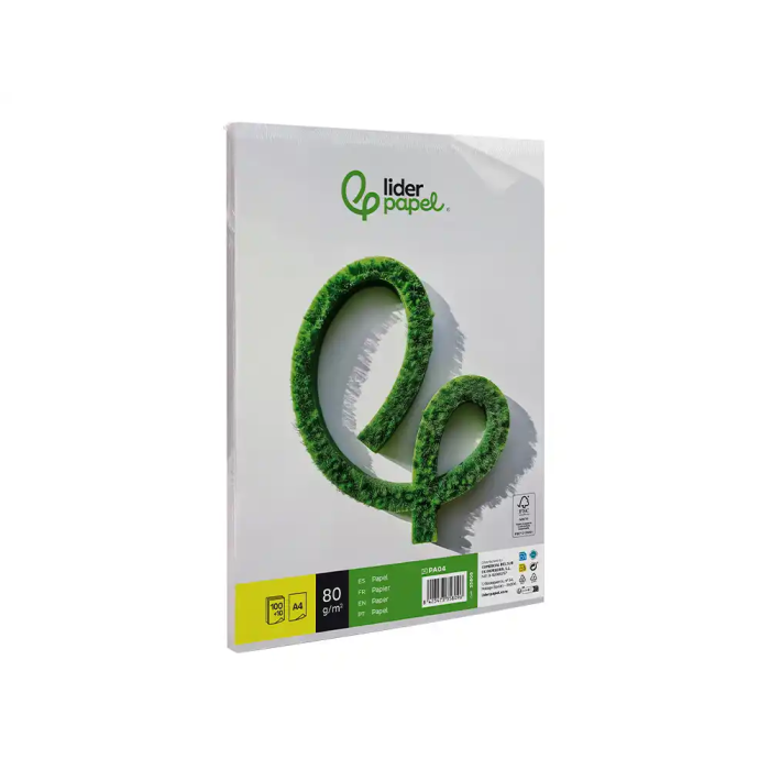 Liderpapel Papel A4 80g/m2 Liso para Escritura, Paquete de 100 Hojas + 10 Gratis 3
