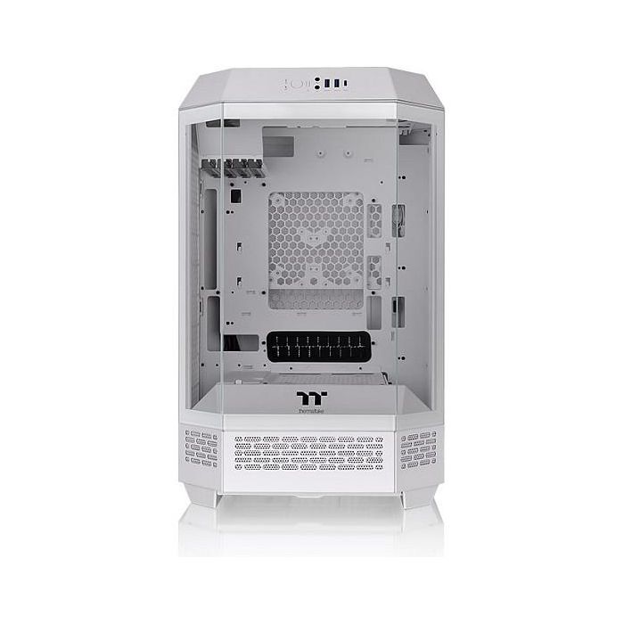 Thermaltake The Tower 300 Micro Torre PC Blanco, micro ATX, Mini-ITX, SPCC, Vidrio templado, hasta 21 cm de altura de CPU, 40 cm de GPU 1