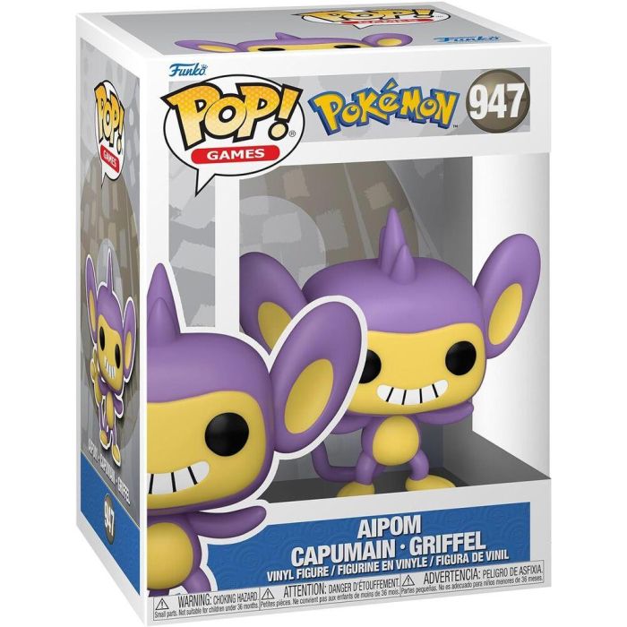 Funko Pop Pokemon Aipom 69082 - Figura de Vinilo de 9cm con Caja Original 1 Funko Pop Pokemon Aipom 69082 - Figura de Vinilo de 9cm con Caja Original 1