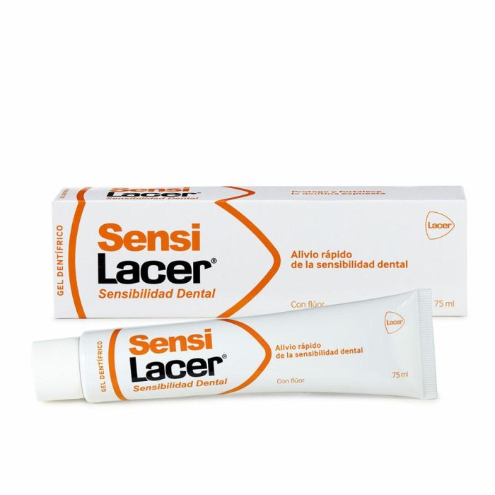 Lacer SENSILACER Gel Dentífrico Desensibilizante para Dientes Sensibles con Alivio Rápido y Prolongado, Baja Abrasividad 125 ml