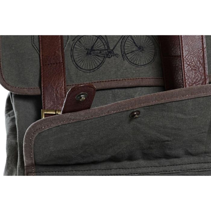 Mochila Casual DKD Home Decor Canvas Bicicleta Gris Marrón (33 x 12 x 47 cm) 6 Mochila Casual DKD Home Decor Canvas Bicicleta Gris Marrón (33 x 12 x 47 cm) 6