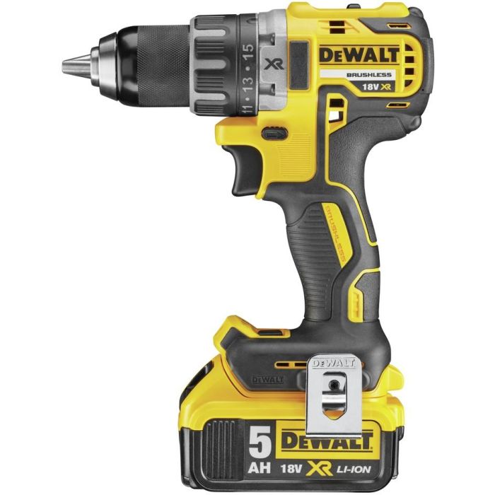 DeWalt DCD791P2-QW Taladro Atornillador de Impacto a Batería 18V 5.0Ah con 2 Baterías y Cargador
