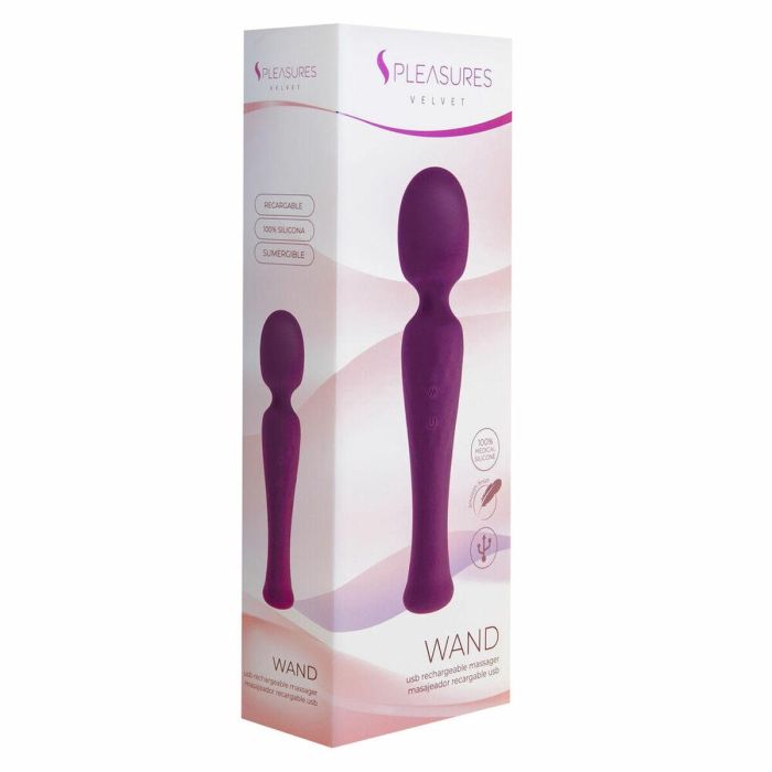 Masajeador S Pleasures Wand Lila 0 Masajeador S Pleasures Wand Lila 0