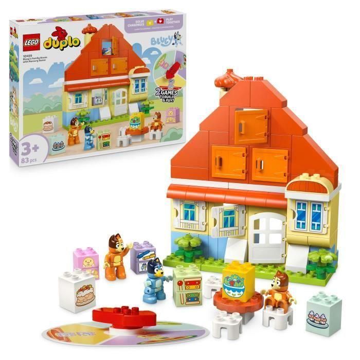 LEGO DUPLO 10459 Casa Familiar de Bluey y Juego de Memoria - Juego Creativo 3 años 0 LEGO DUPLO 10459 Casa Familiar de Bluey y Juego de Memoria - Juego Creativo 3 años 0