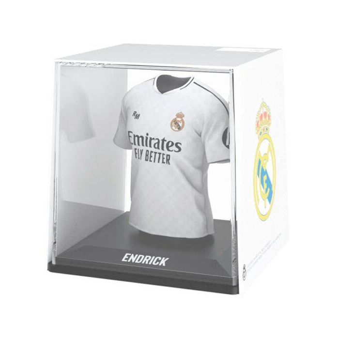 BANBO TOYS Figura Mini Camiseta Endrick Real Madrid - Vinilo, Acrílico, Plástico Biodegradable (9,5cm)