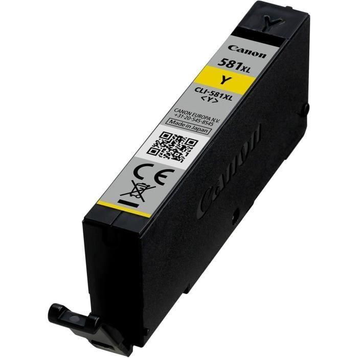 Canon Pixma TS615x/TS815x/TS915x/TR755x/TR855x Cartucho amarillo CLI581XL 0 Canon Pixma TS615x/TS815x/TS915x/TR755x/TR855x Cartucho amarillo CLI581XL 0