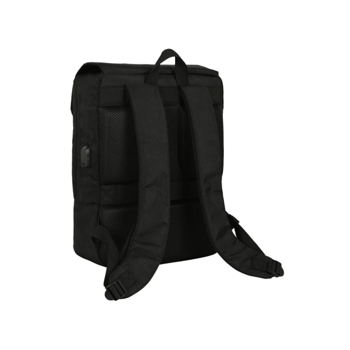 Safta Mochila con solapa portátil 13,3'' + USB Real Betis Balompié Premium Negra 29x39x12cm 3