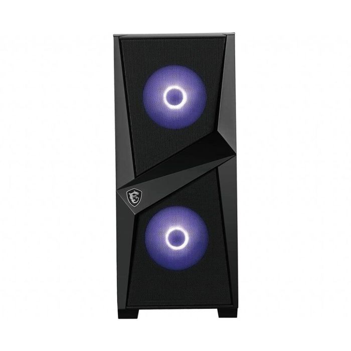 MSI MAG Forge 100M Midi Tower Negro Transparente con Iluminación Púrpura y Panel de Vidrio Templado para PC Gaming 34