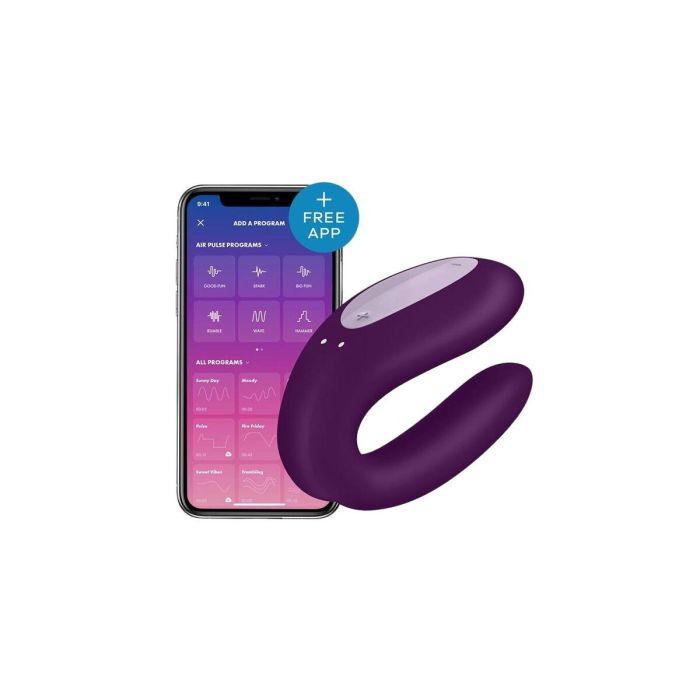 Satisfyer Double Joy Vibrador Violeta con App y Bluetooth 0 Satisfyer Double Joy Vibrador Violeta con App y Bluetooth 0