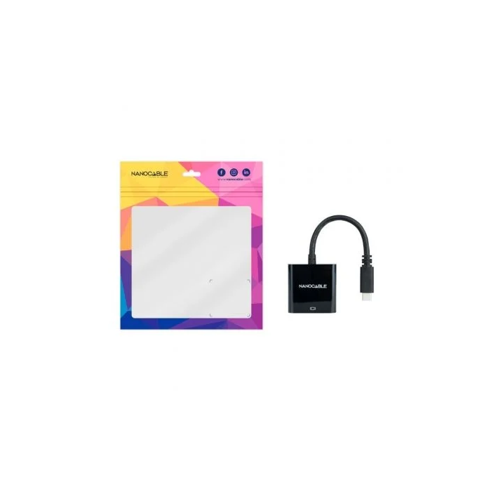 Adaptador USB-C a HDMI NANOCABLE 10.16.4102-BK Negro 4K Ultra HD 4