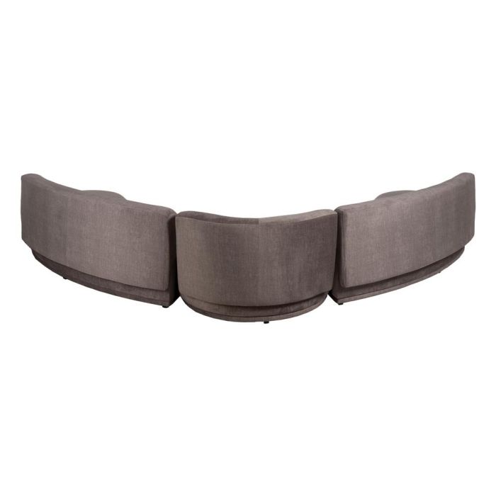 Sofá 3 Piezas Gris Tejido Salón 405 X 112 X 70 cm