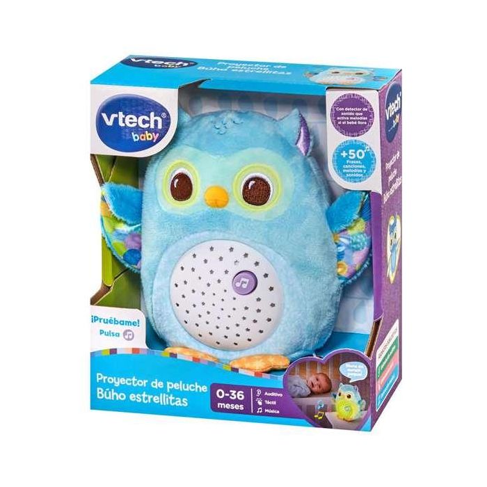 V-Tech Proyector Peluche Búho Estrellitas 80-566922 para Bebés con Melodías y Temporizador 0 V-Tech Proyector Peluche Búho Estrellitas 80-566922 para Bebés con Melodías y Temporizador 0