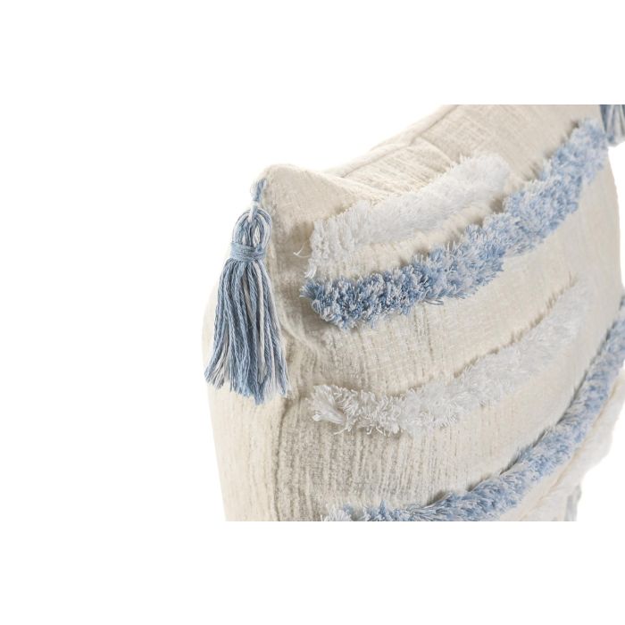 Cojin Urban DKD Home Decor Blanco Azul 30 x 50 cm (2 Unidades) 1