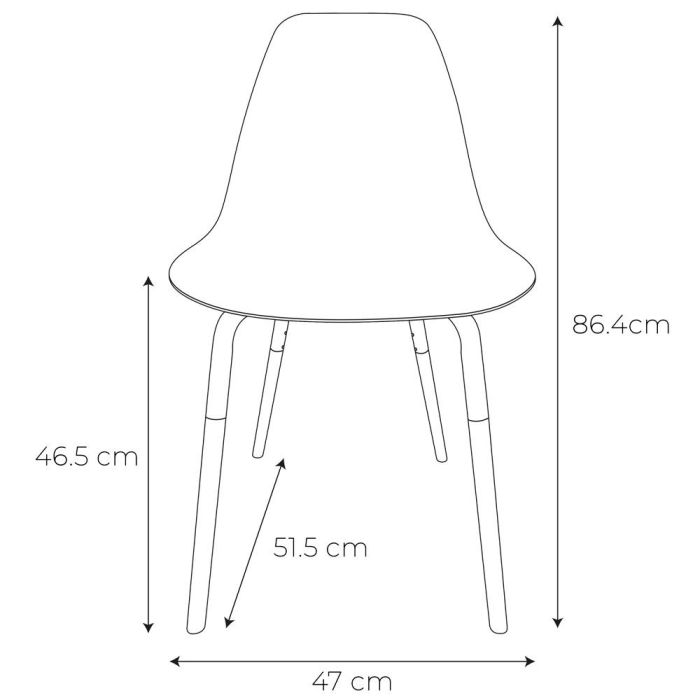 Silla Phenix Transparente Home Deco Factory 5