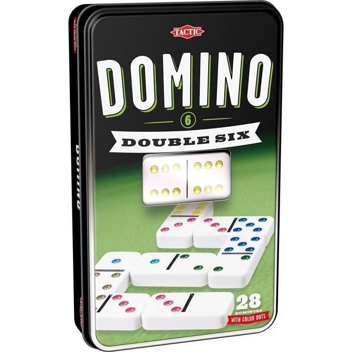 TACTIC Domino Double 6 - Caja de metal TACTIC Domino Double 6 - Caja de metal