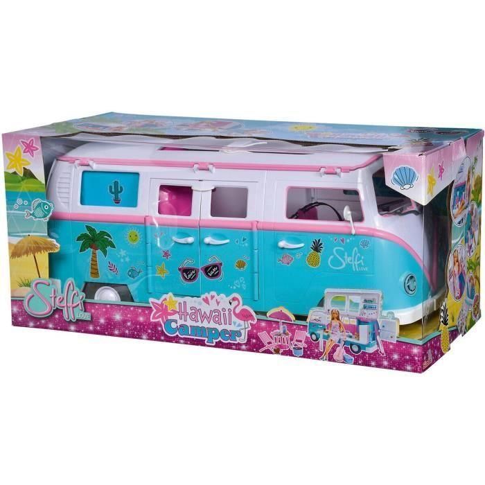 Steffi Love Muñeca Maniquí 29cm y Autocaravana que se Abre: Cocina, Sala de Estar, Cama y Accesorios (51cm) 4