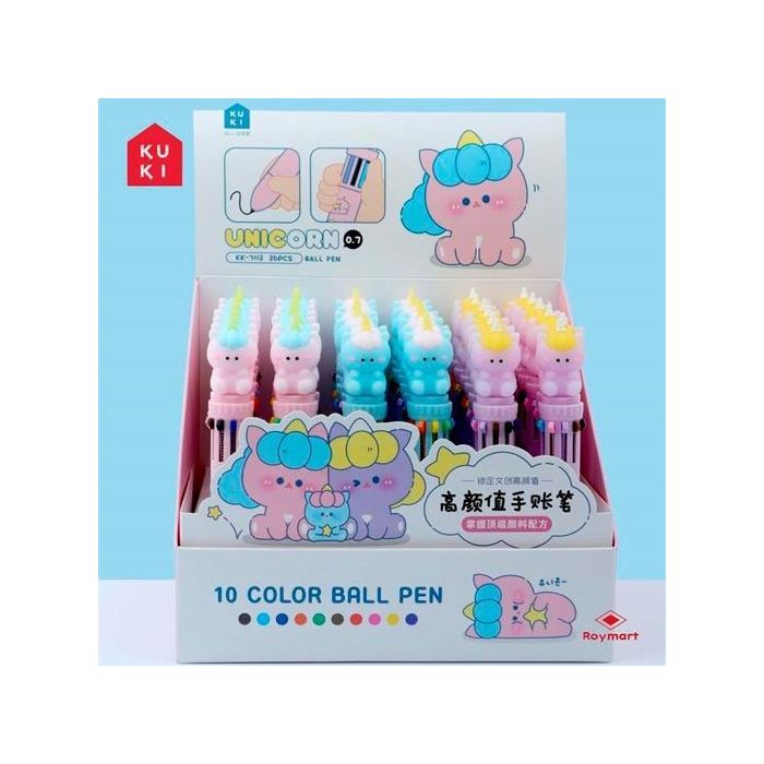 Roymart Bolis De 10 Colores Unicornios Surtidos Expositor 36 Ud