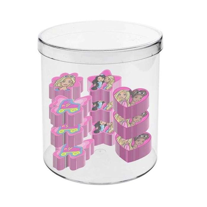 Karactermania Barbie Pack 12 Gomas de Borrar a Juego Diseño de Personaje ABS Plástico Rosa Edad Mínima 3 Años 0 Karactermania Barbie Pack 12 Gomas de Borrar a Juego Diseño de Personaje ABS Plástico Rosa Edad Mínima 3 Años 0
