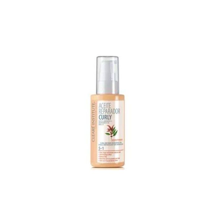 Clearé Institute Aceite Reparador Curly Rizos Definidos, Hidratación y Brillo Anti-Frizz para Cabello Rizado 50 ml