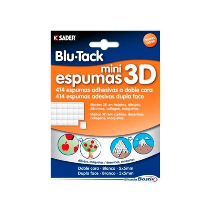 Bostik Masilla Adhesivas 3D Blu Tack Doble Cara 5x5 mm 414 Mini Espumas Bostik Masilla Adhesivas 3D Blu Tack Doble Cara 5x5 mm 414 Mini Espumas