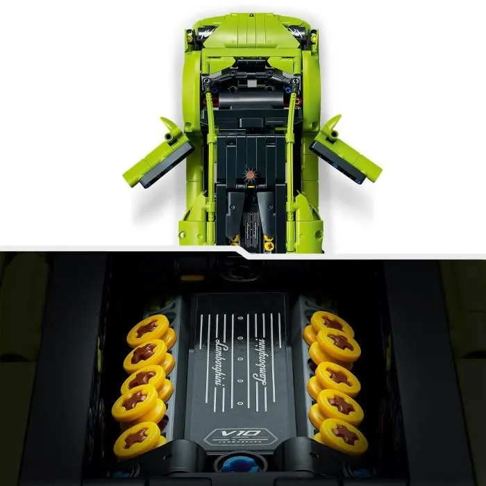 LEGO 42161 Lamborghini Huracán Técnica, Maqueta de Coche para Niños Fanáticos de los Deportes de Motor 3