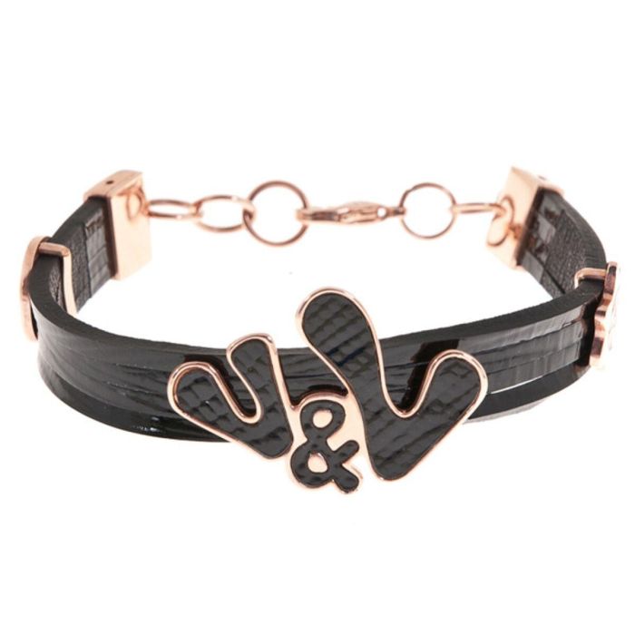 Pulsera Mujer Victorio & Lucchino VJ0267BR Negro Rosa Acero Pulsera Mujer Victorio & Lucchino VJ0267BR Negro Rosa Acero