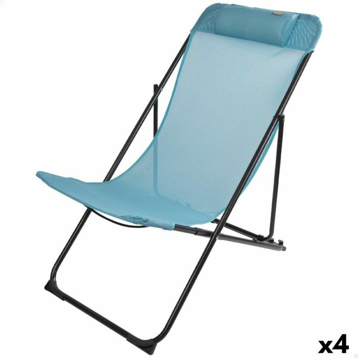 Hamaca plegable Aktive Azul 52 x 87 x 77 cm (4 Unidades) Hamaca plegable Aktive Azul 52 x 87 x 77 cm (4 Unidades)
