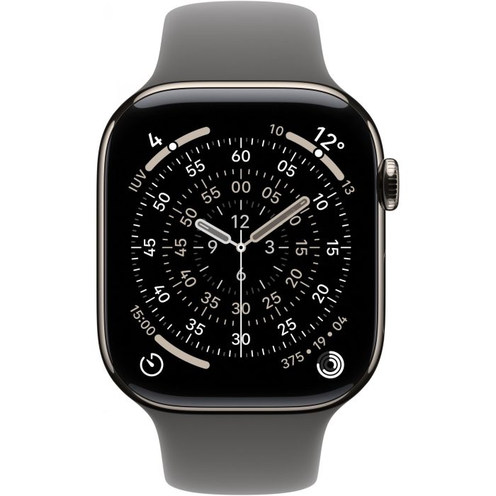 Apple Watch S11 Titan Natur Cellular 46mm (Sportarmband steingrau) M/L 1