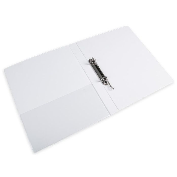 Carpeta Canguro 2 Anillas Mixtas 16 mm Liderpapel A4 Plastico Blanca 8