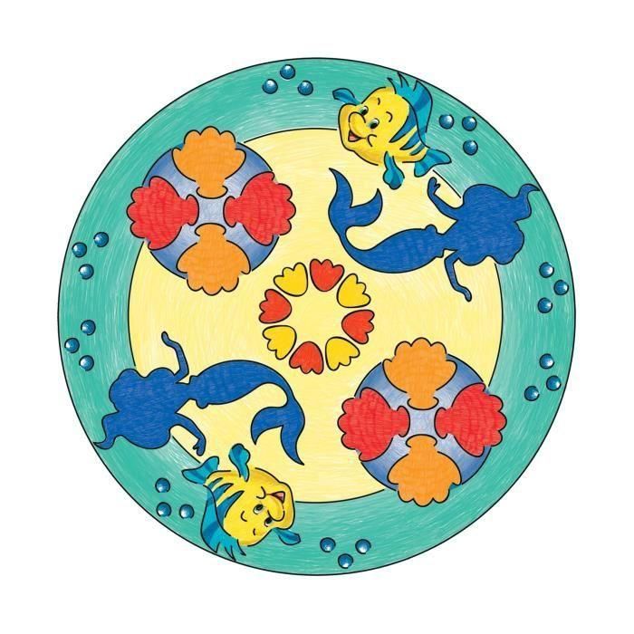 Ravensburger 4005556238477 Mandala Midi Princesas Disney - Para niños a partir de 6 años 4
