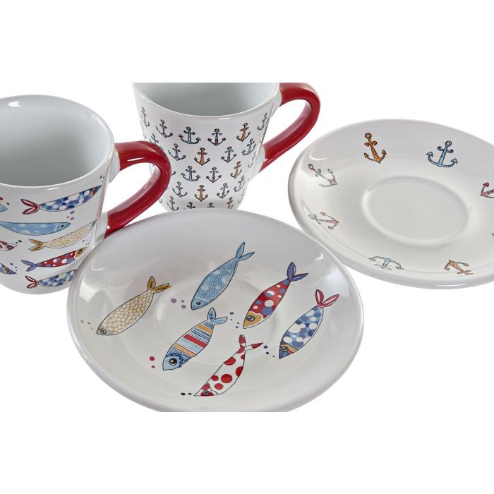 Cafe Mediterraneo DKD Home Decor Multicolor 16 x 28 x 17 cm Set de 6 2 Cafe Mediterraneo DKD Home Decor Multicolor 16 x 28 x 17 cm Set de 6 2