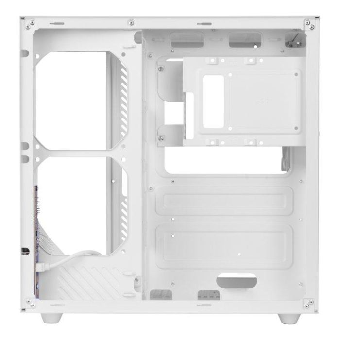 Mars Gaming MCVONEW Caja PC ATX Cube Blanca Doble Cristal Templado Gamming 2