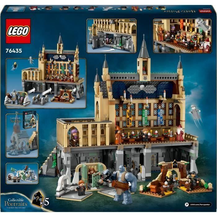 LEGO 76435 Harry Potter Castillo Hogwarts Gran Comedor, Juego de Construcción 1732 Piezas, Edad 10+ Años 5