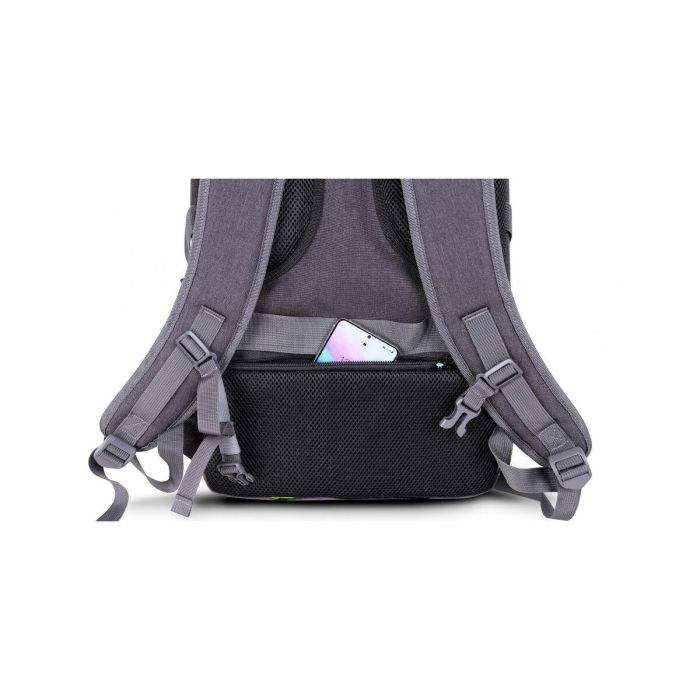Mochila para Portátil Urban Factory HTE15UF Gris 4 Mochila para Portátil Urban Factory HTE15UF Gris 4