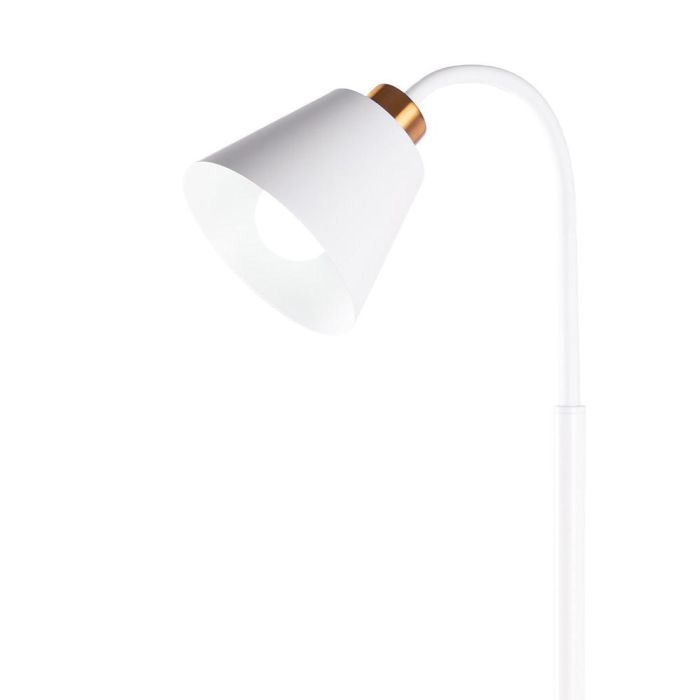 SKD-F020-W Lámpara de Suelo Recta Nórdica Wayne - Compatible Bombilla LED E27 para Salón, Comedor o Dormitorio. Diseño Elegante y Moderno
