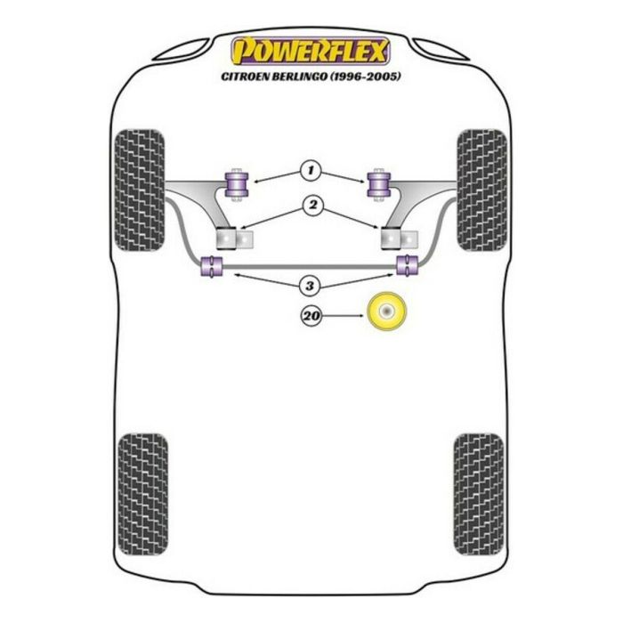 Silentblock Powerflex PFF50-306 1 Silentblock Powerflex PFF50-306 1