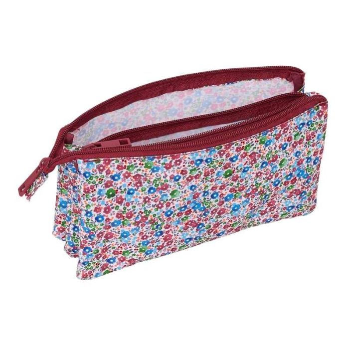 Bolso Escolar Portatodo Safta Triple Nait Nait Floresistente Coimbra Burdeos 120x220x30 mm 5 Bolso Escolar Portatodo Safta Triple Nait Nait Floresistente Coimbra Burdeos 120x220x30 mm 5