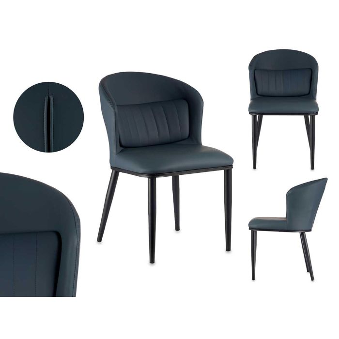 Sillon Azul Respaldo Redondo Con Cojin Giftdecor 51X83CM (2 Unidades) Sillon Azul Respaldo Redondo Con Cojin Giftdecor 51X83CM (2 Unidades)