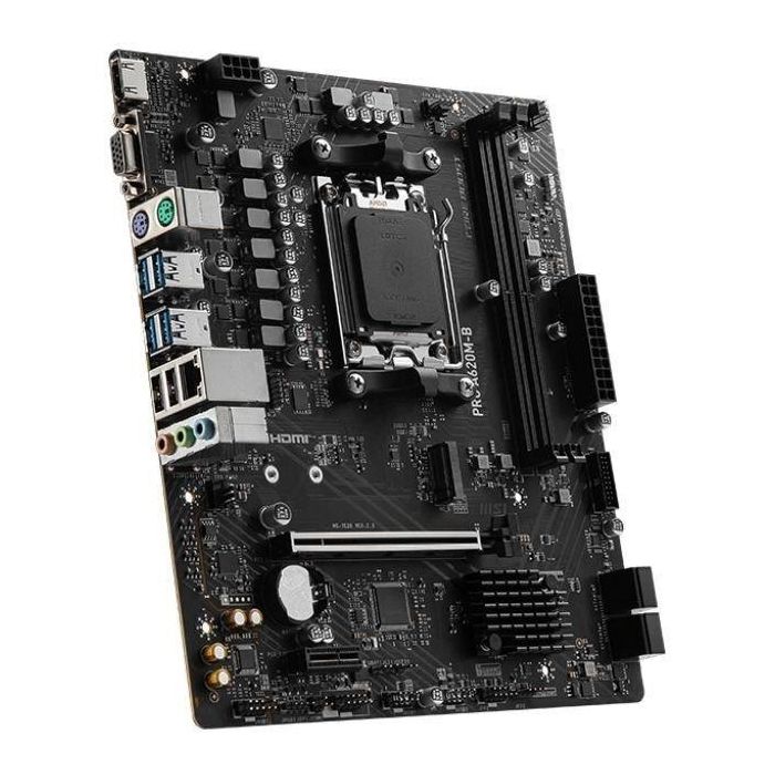 MSI PRO A620M-B Placa Base micro ATX AMD A620 Zócalo AM5 DDR5 para AMD Ryzen 7000/8000/9000 Series 3