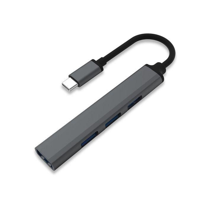 Veho TA-4 Mini Hub Multi-Puerto con USB 3.0 y Aluminio, Expansión Ultra-delgada para un Solo Puerto USB-C, hasta 5Gbps 3