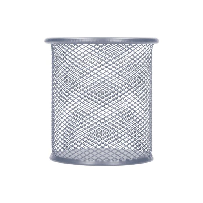 Cubilete Portalapices Q-Connect Plata Metal Redondo Rejilla Diametro 86 mm Alto 105 mm 3 Cubilete Portalapices Q-Connect Plata Metal Redondo Rejilla Diametro 86 mm Alto 105 mm 3